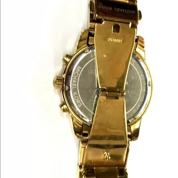 Michael Kors MK5726 Gold Chronograph Unisex Watch - Picture 3 of 8